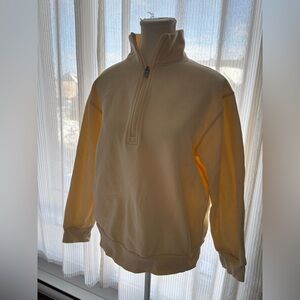 Butter yellow Half-Zip Sweater